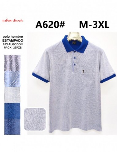 A620 POLO ALGODON M-3XL PACK 25PZS