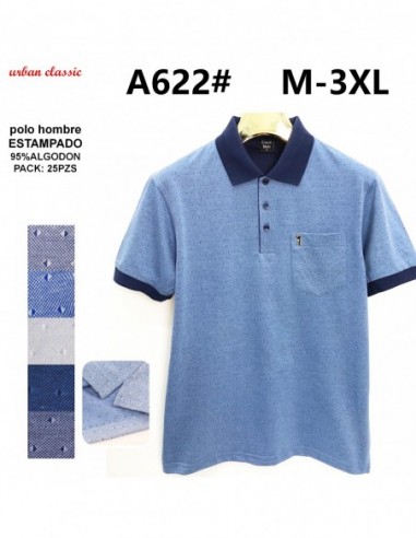 A622 POLO ALGODON M-3XL PACK 20PZS