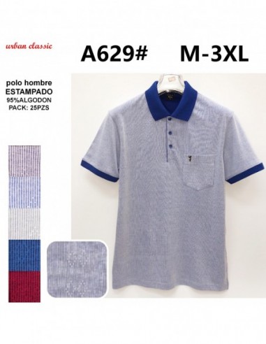 A629 POLO ALGODON M-3XL PACK 25PZS